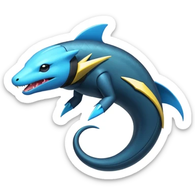 Electric Futuristic Eel-Manectric-Luxray-Electrike-Pokémon-Fakémon-fusion sticker