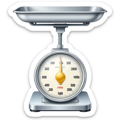 weighing scales sticker
