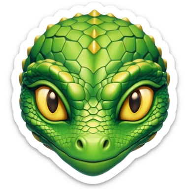 annunaki attractive female reptilian head sticker