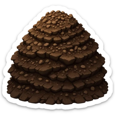 pile of soil sticker