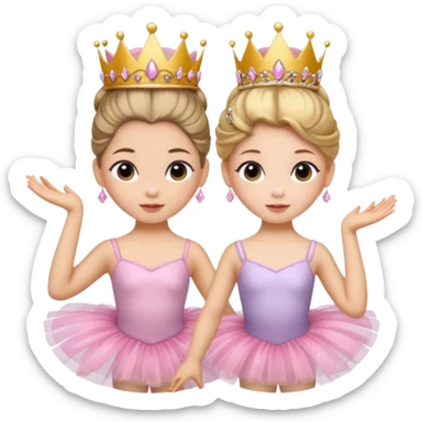 ballet bun princesses sticker