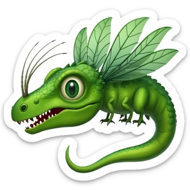Mix of dinosaur and mosquito  sticker