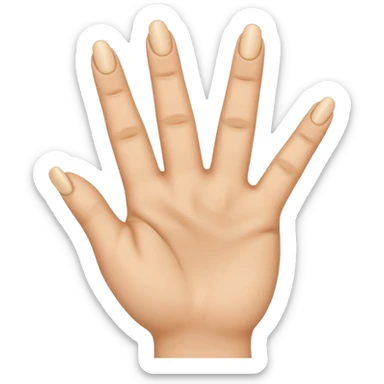 187 Handzeichen Bitte mache mir einen Emoji der mit der linken Hand den Mittelfinger auf den kleinenfinger und den Ringfinger auf den Daumen und der Zeigefinger in die Luft und mit der rechten Hand bitte den Mittelfinger nach unten und den Zeigefinger leicht nach oben sticker