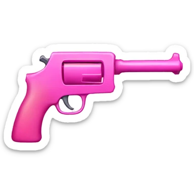 pink gun with a bow sticker