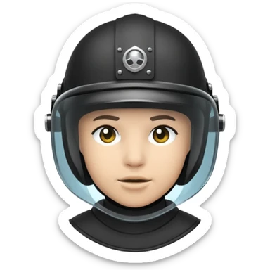 riot helmet sticker