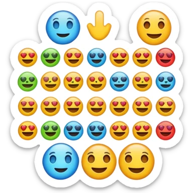 emoji grafico exponencial sticker