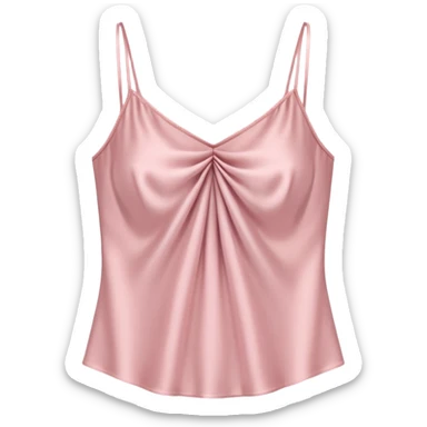 Light pink silk camisole folded neatly sticker
