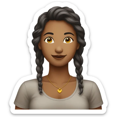 Mulher dizendo meu pedacinho de estresse  sticker