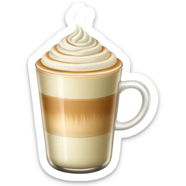 Latte in pale olive sticker