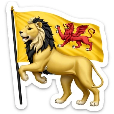 Drapeau flandres lion sticker