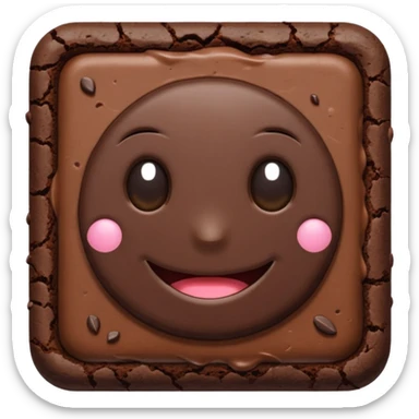 Weed brownie no center sticker