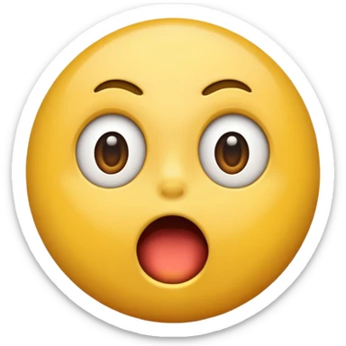 very excited and shock emoji sticker