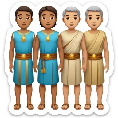  cartagines grupo de 4 cuerpo completo sticker