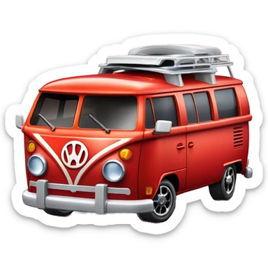 Mattel hot wheels Volkswagen Kool Kombi.tooned.sports car.red mystery machine  sticker