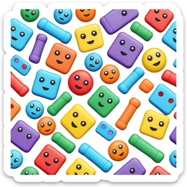 Scattered Toys on the floor  sticker