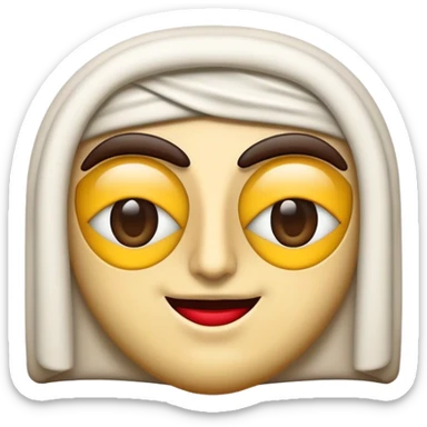 Cinematic Realistic Lebanese Cinema Pop Culture Emoji, showcasing an artistic representation of Lebanon's film heritage rendered with rich textures and dramatic, cinematic lighting. sticker