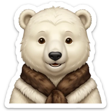 Oso polar millonario Alegre  sticker