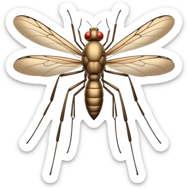 half mosquito half cone with 50 legs 50 arms sticker
