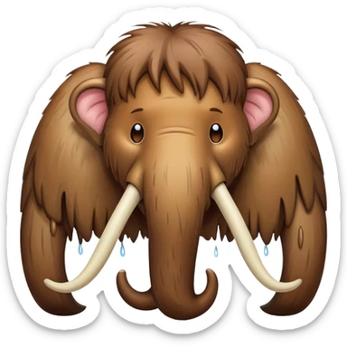 Mammoth  cry sticker