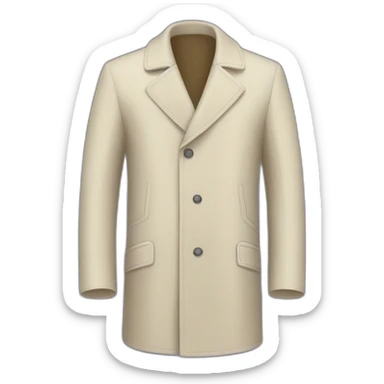 Manteau coupé en deux sticker