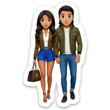 Tefi Valenzuela Peru Instagram Model meets celeb crush jetset Josh King Madrid sticker