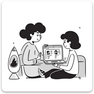 A bedroom lit by a lava lamp and an open laptop running early 2000s MSN Messenger

 sticker