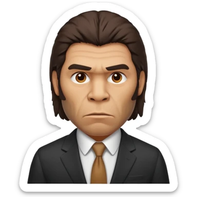 Neanderthal in suit sticker