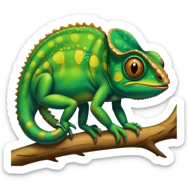 Emoji de camaleón, que sea bonito, tierno y único para compartir con mi pareja, entonces que sea único sticker