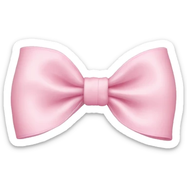 baby pink bow sticker