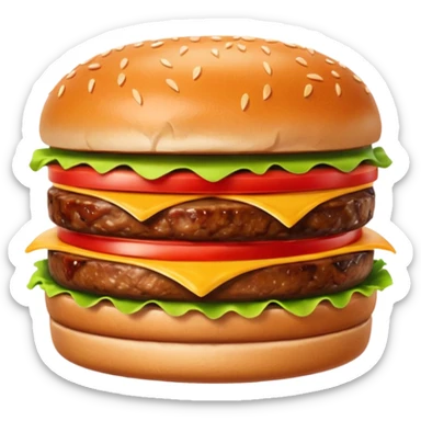 Grilling burgers sticker