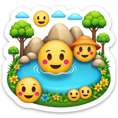 Create an emoji for an ecosystem day, for a VC firm, think fun event sticker