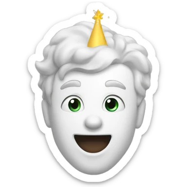 white Celebrate sticker