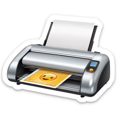 laminator machine sticker