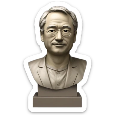 3d Satoshi Nakamoto Bust Budapest, Hungary sticker