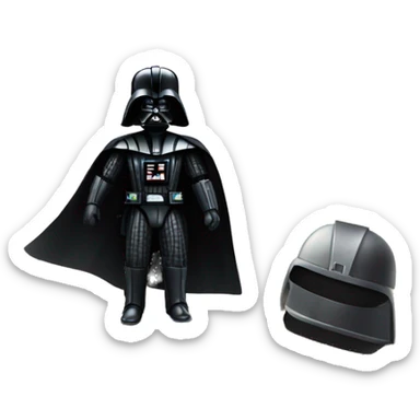 Darth Vader at the beach sticker