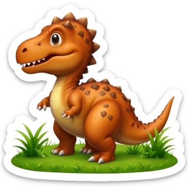 Dinosaurio haciendo caca sticker