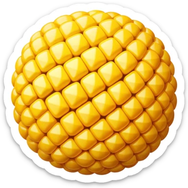 Corn ball sticker