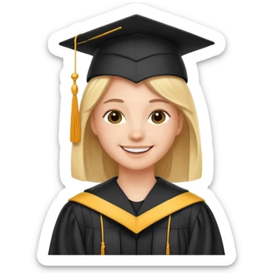 A graduated student of pedagogical college after 10 years sticker