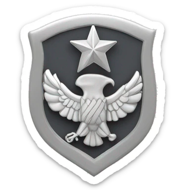 Silver Colonel Rank Insignia sticker