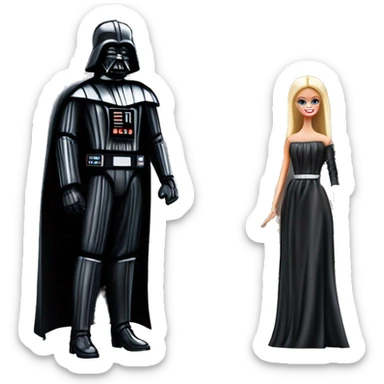 Darth Vader and Barbie’s very dusty old disturbing disgusting ghostly haunted horror dream house mansion  sticker
