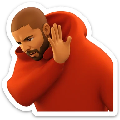 bearded boy portrait closeup sticker