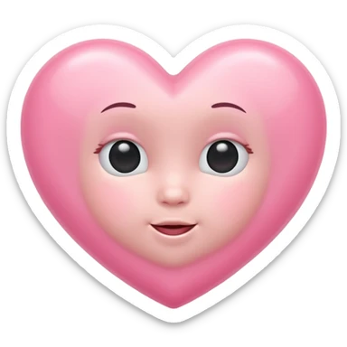 Baby pink emoji sticker
