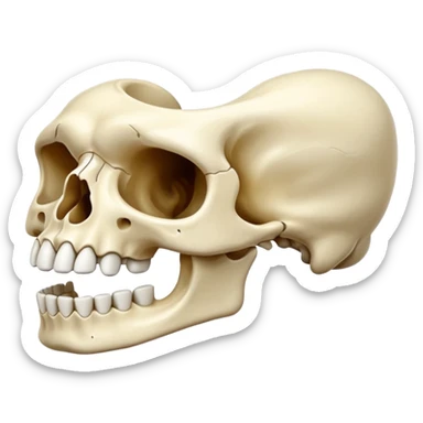 jaw bone sticker