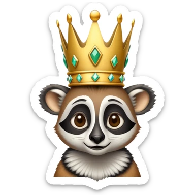 King Julien madagascar sticker