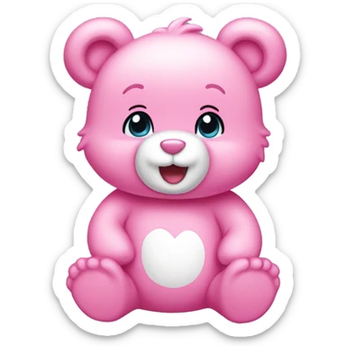 Carebear pink sticker