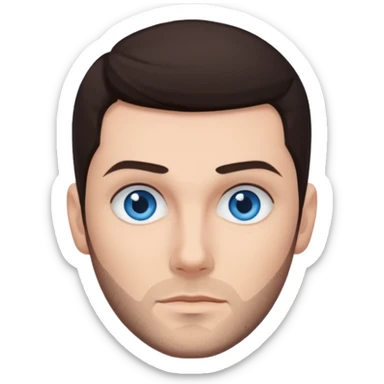 Shane Lynch with blue eyes, dark brown hair  sticker