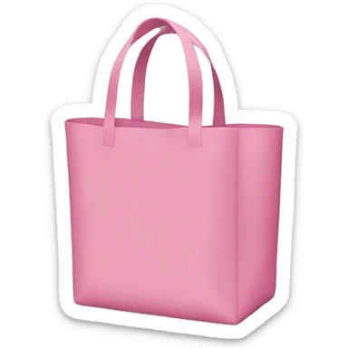 Pink tote bag sticker