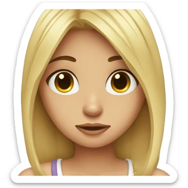 Broken hearted girl sticker