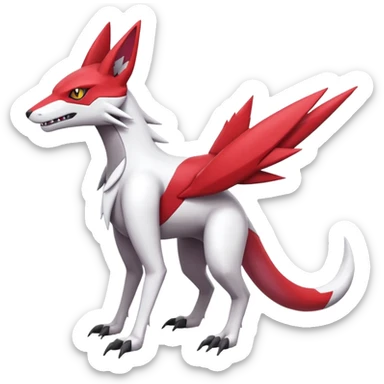 Heliolisk-Sergal-Zangoose-Cyclizar-Genesect-Pokémon, full body sticker