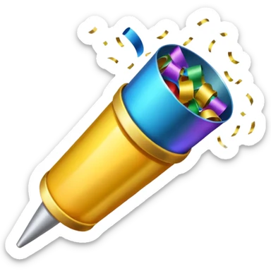 party popper sticker